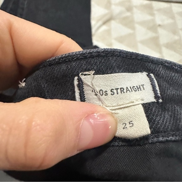 Madewell the 90s straight jean belmere black wash - Picture 7 of 8